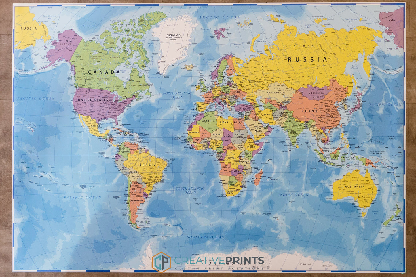 Extra Large - World Map Poster