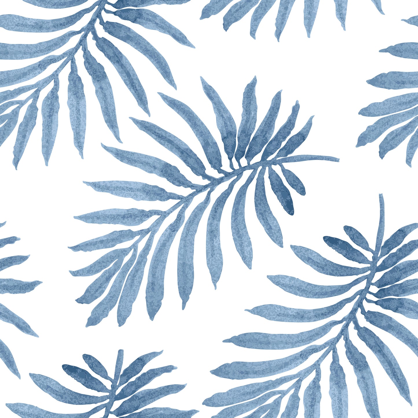 Muted Blue Leaf - High Quality Vector Print